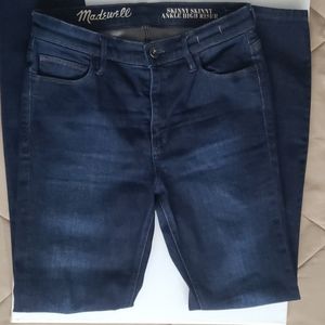 Madewell skinny skinny ankle high riser